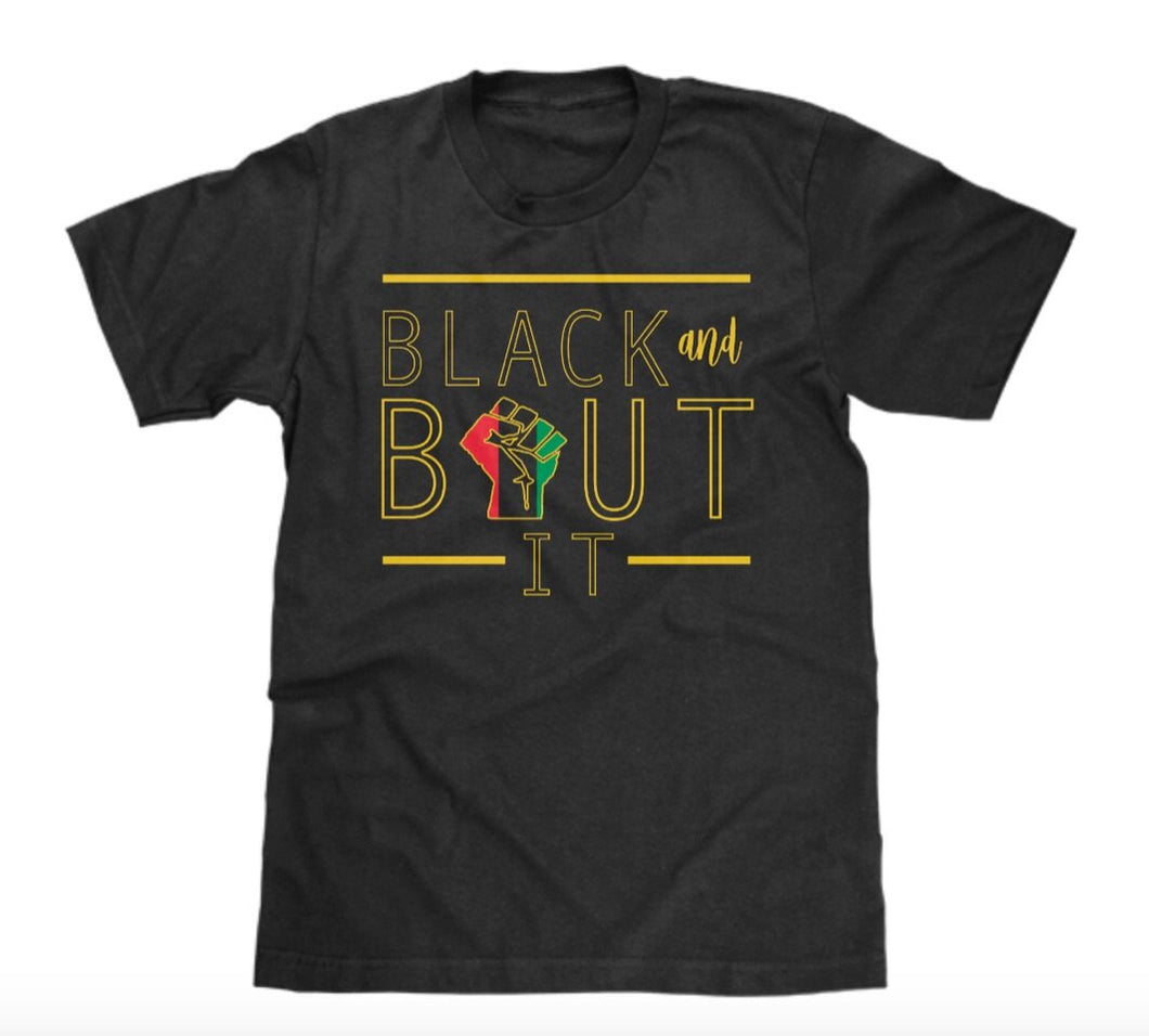 (YOUTH) unisex T-shirts- BLACK AND BOUT IT